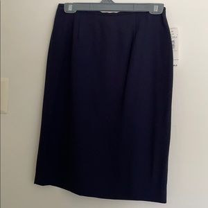Navy pencil skirt